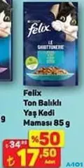 FELİX TON BALIKLI YAŞ KEDİ MAMASI 85 G fiyat ve kampanya bilgisi